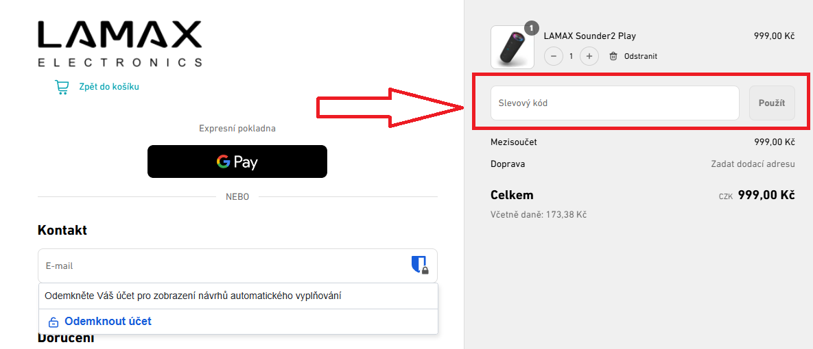 LAMAX slevový kód