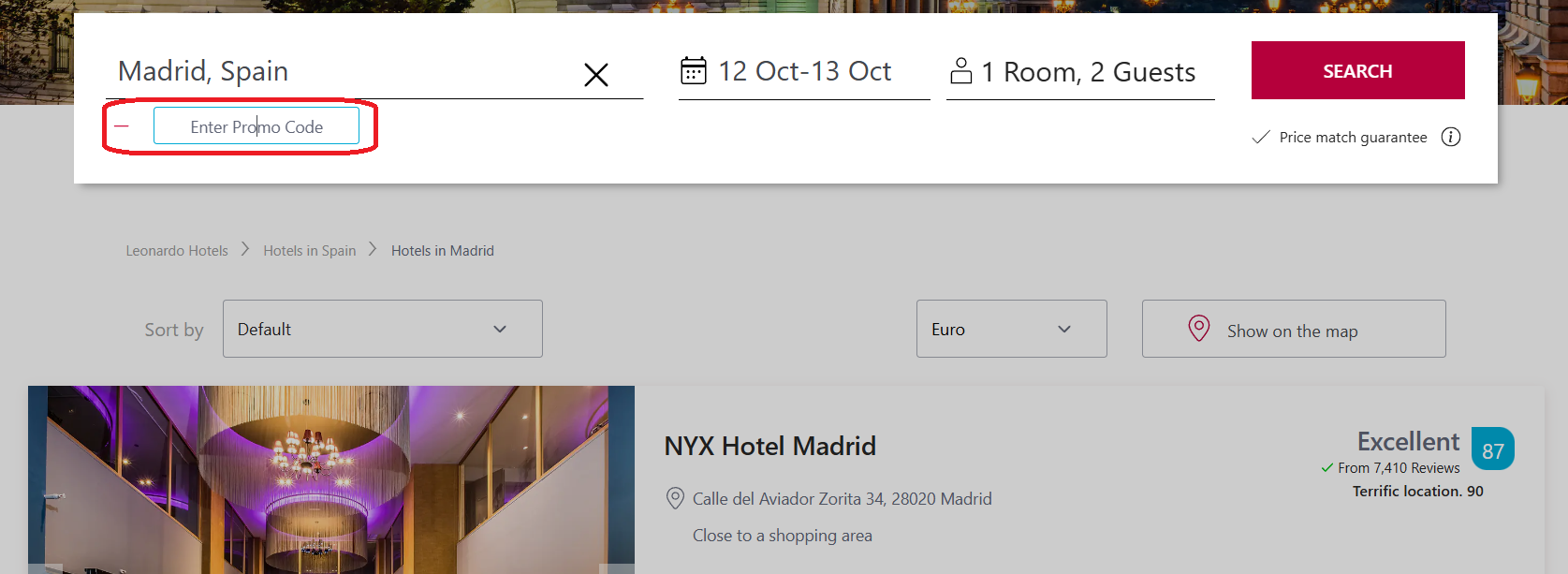 Cod reducere Leonardo Hotels