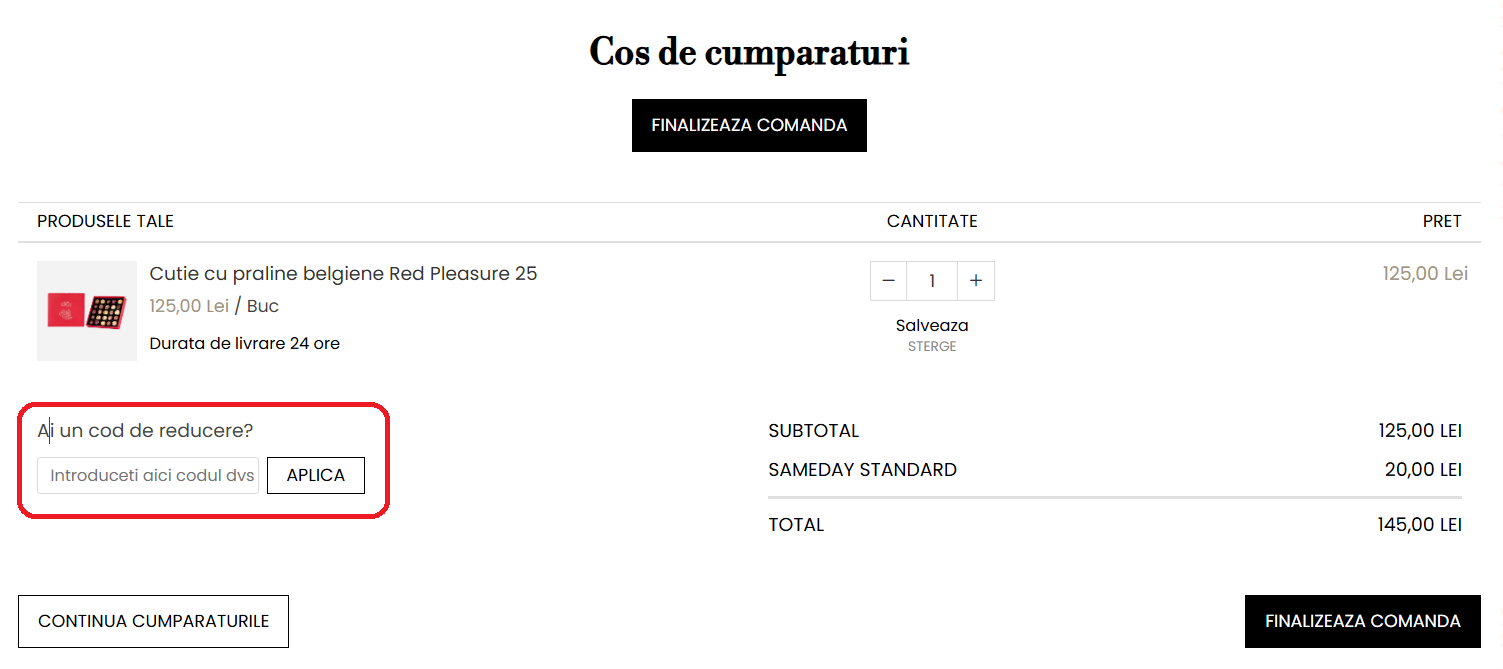 Cod reducere Premium Chocolate