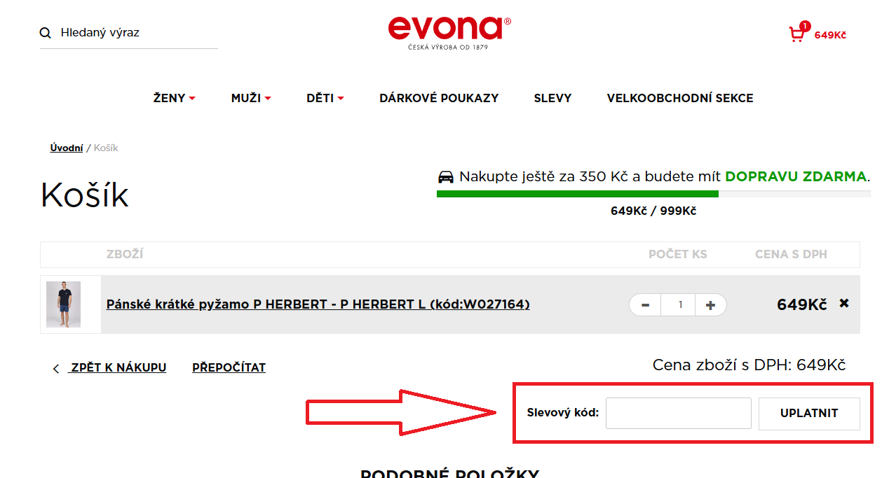Evona slevový kód