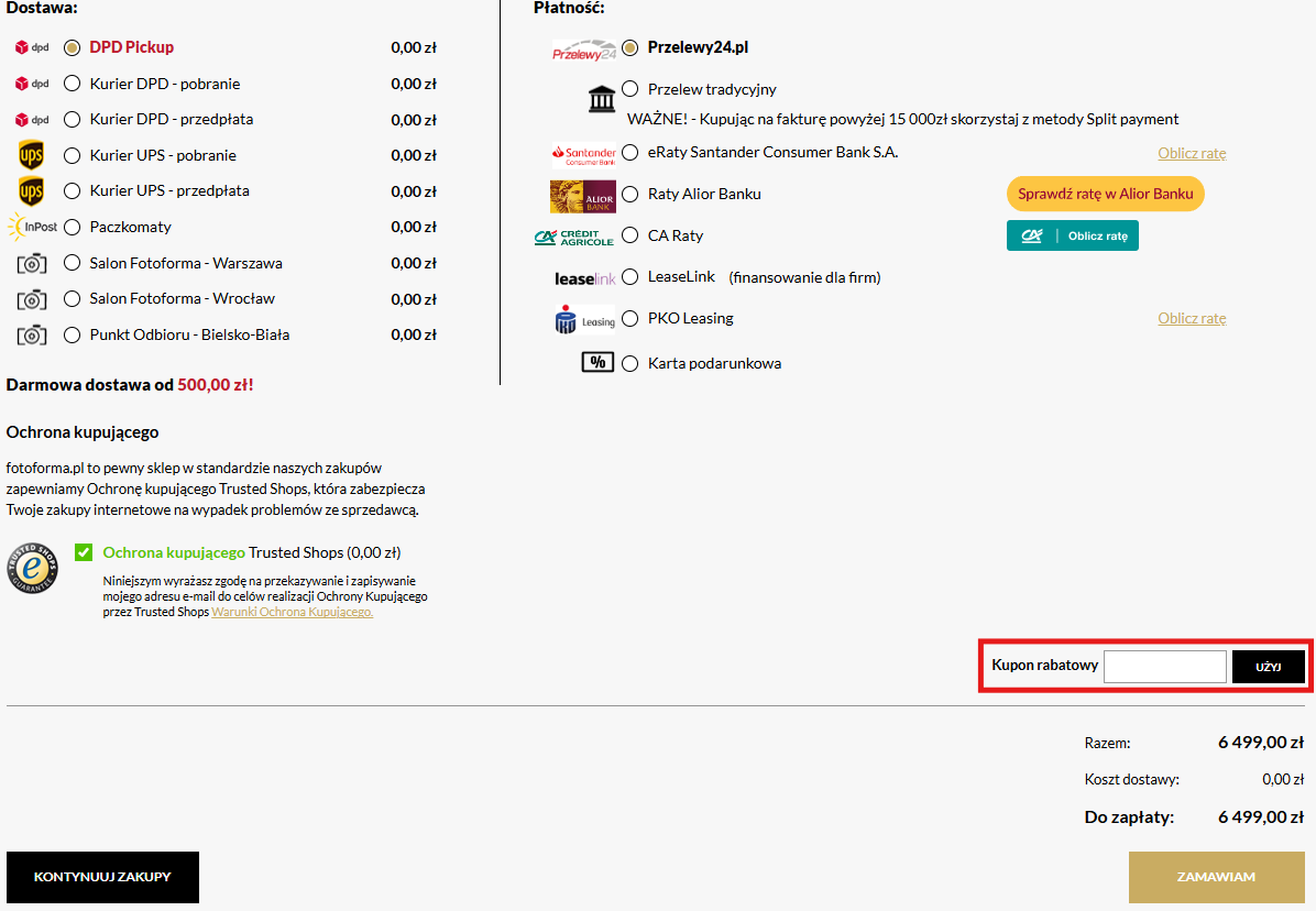 fotoforma kod rabatowy