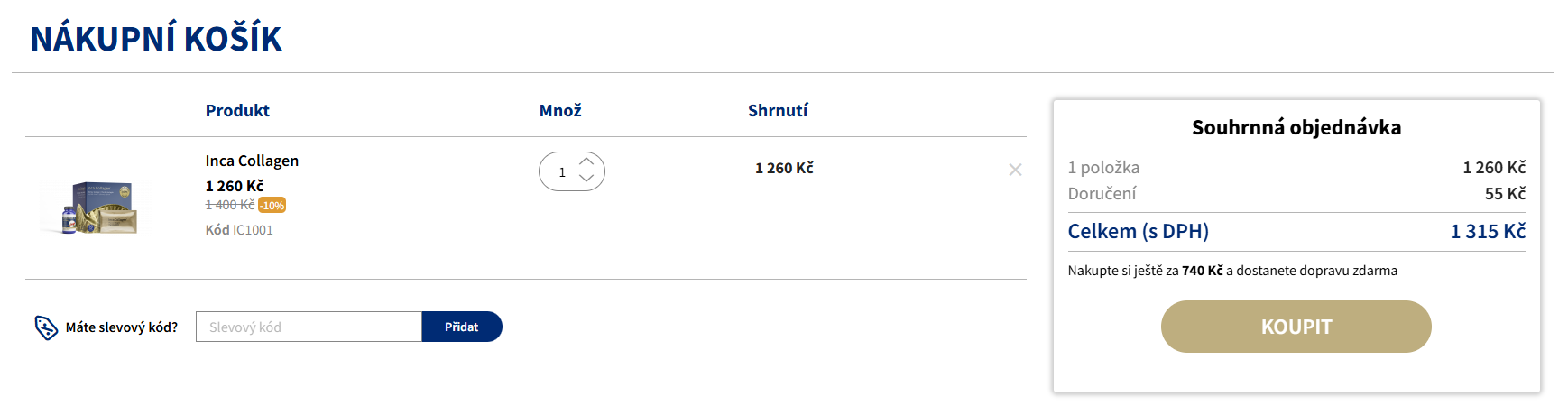 Inca Collagen slevový kód