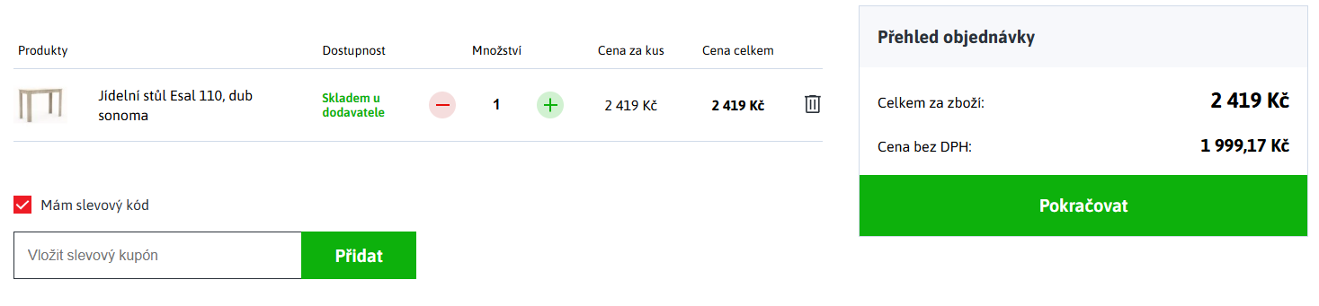 Velký Košík slevový kód