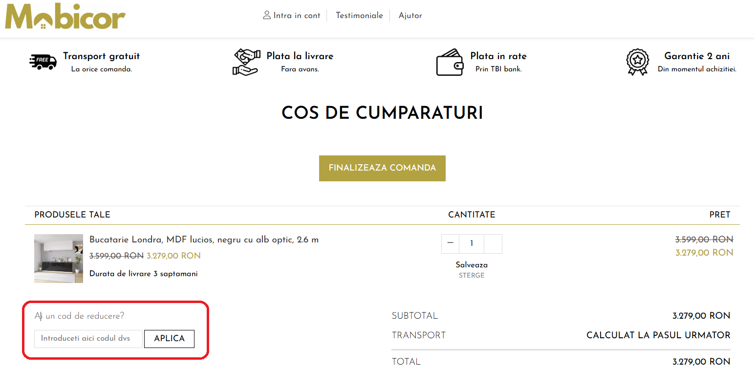 Cod reducere Mobicor