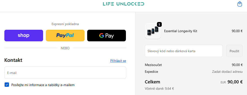 LifeUnlocked slevový kód