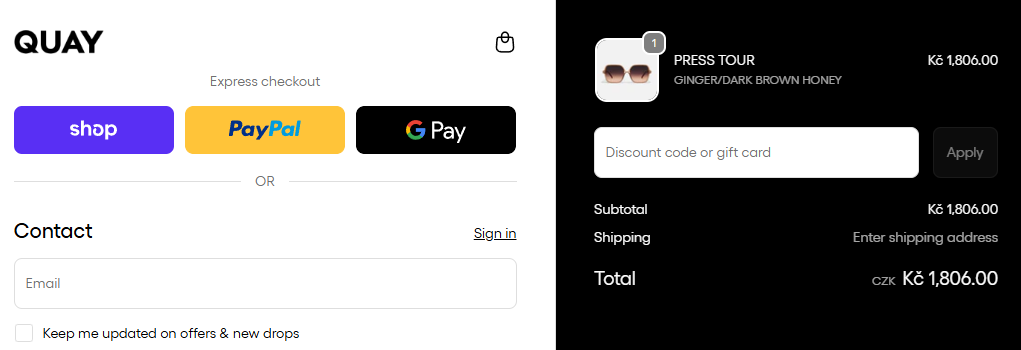 Quay Australia slevový kód