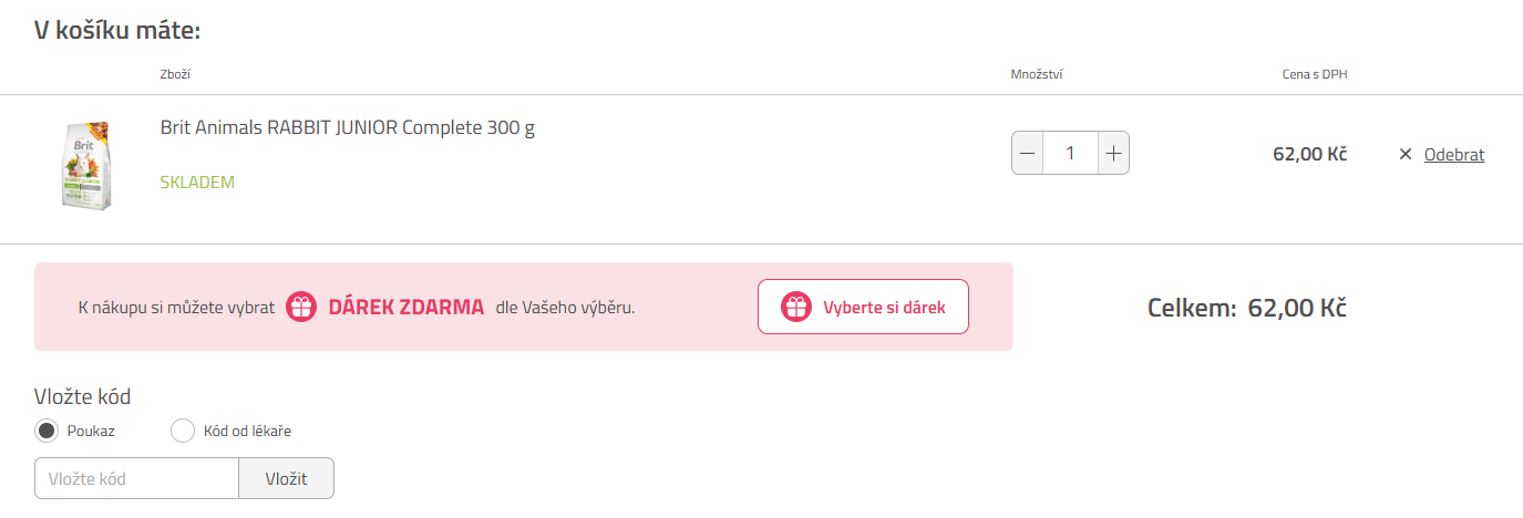 Krmivo Brit slevové kódy