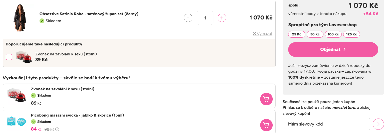 LoveSexshop.cz košík