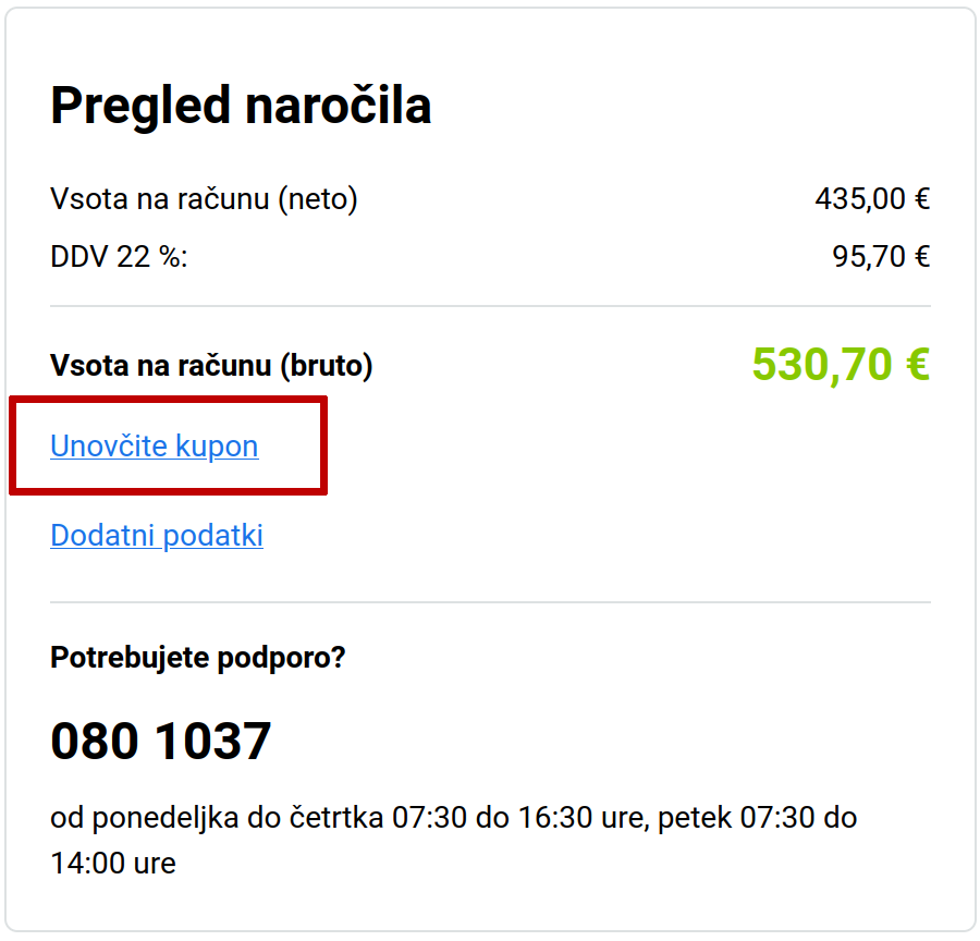 Kaiser Kraft koda za popust