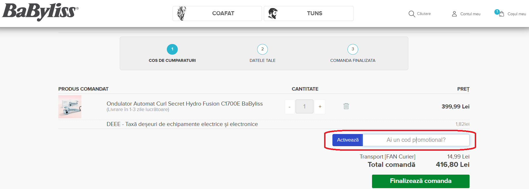 cod reducere BaByliss România