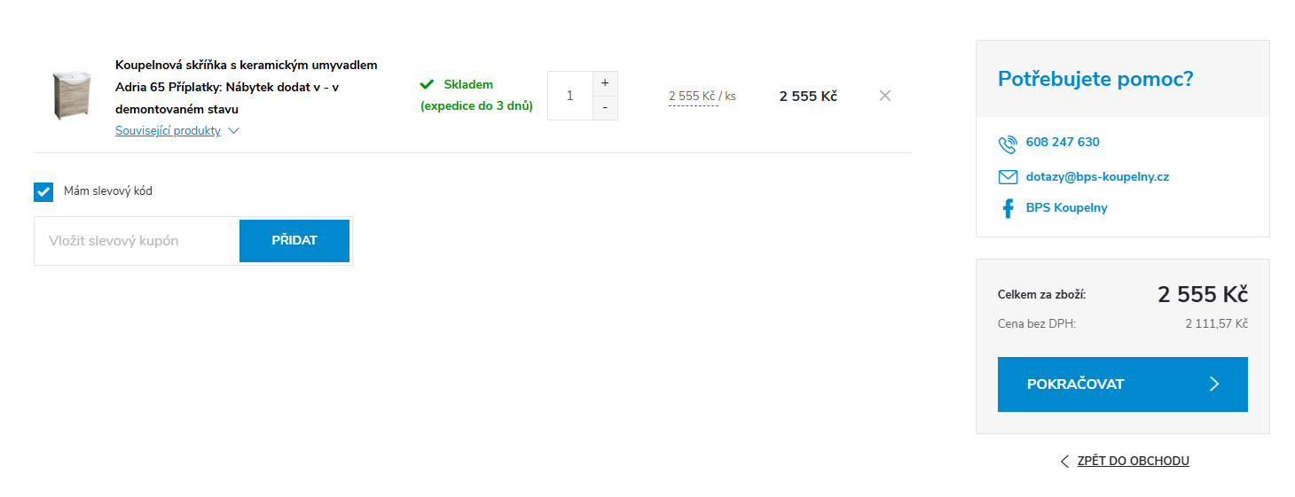 BPS Koupelny slevový kód