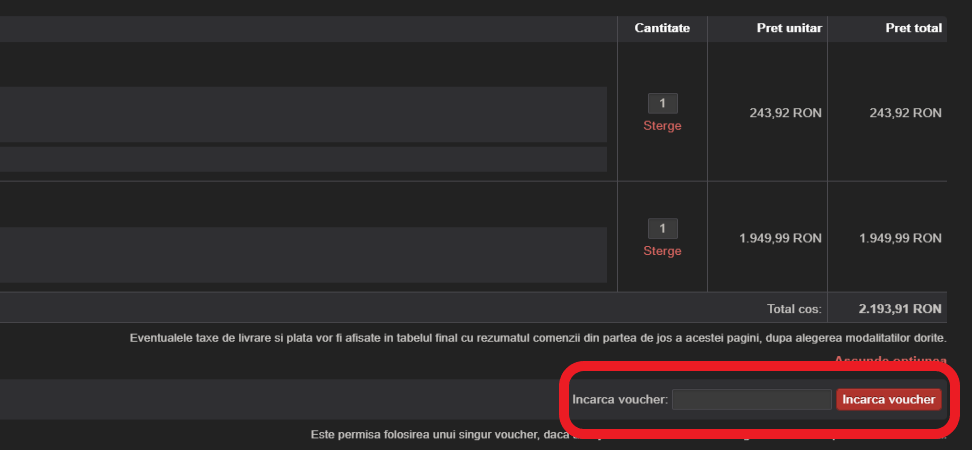Cod reducere PC Garage
