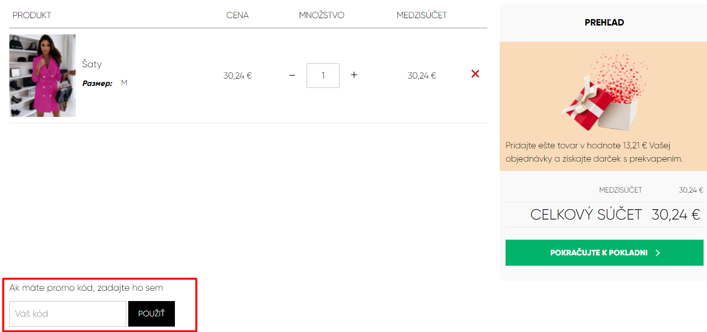 eOblečenie zľavový kód