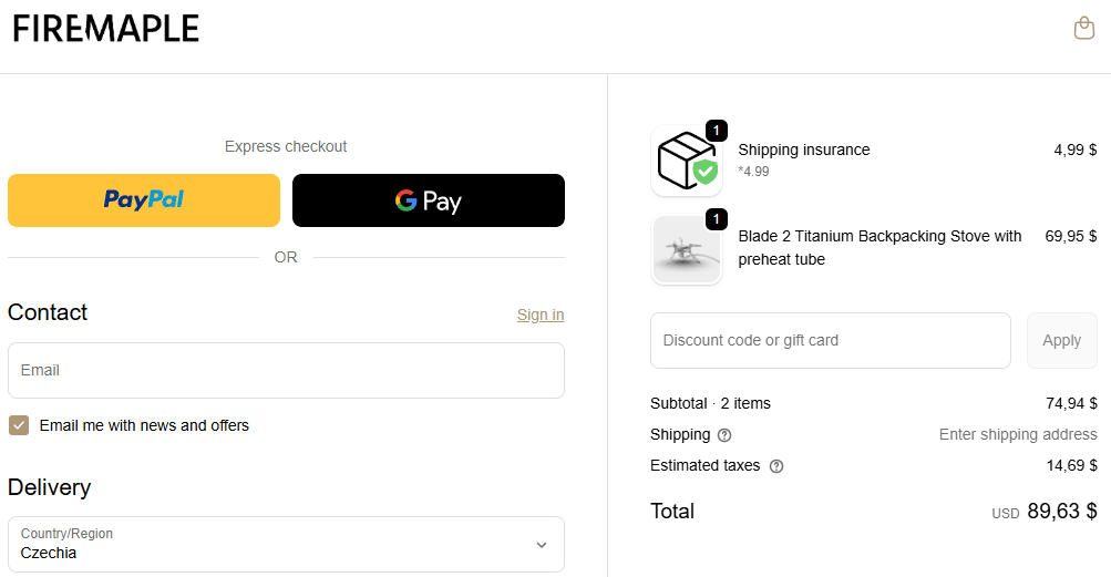 FireMaple slevový kód