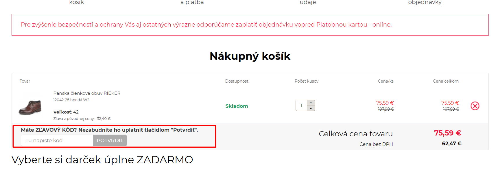 Rieker zľavový kód