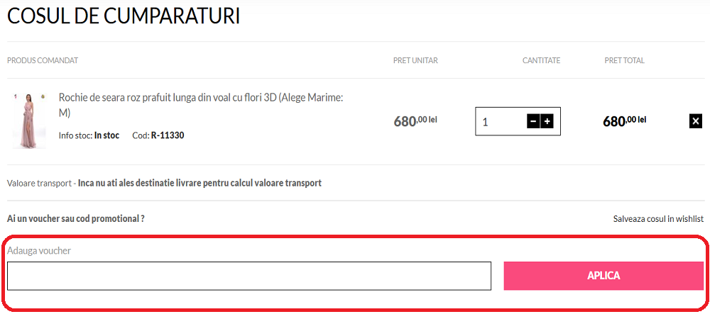 Cod reducere ShineFashion