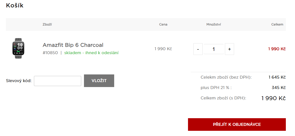 Amazfit slevový kód