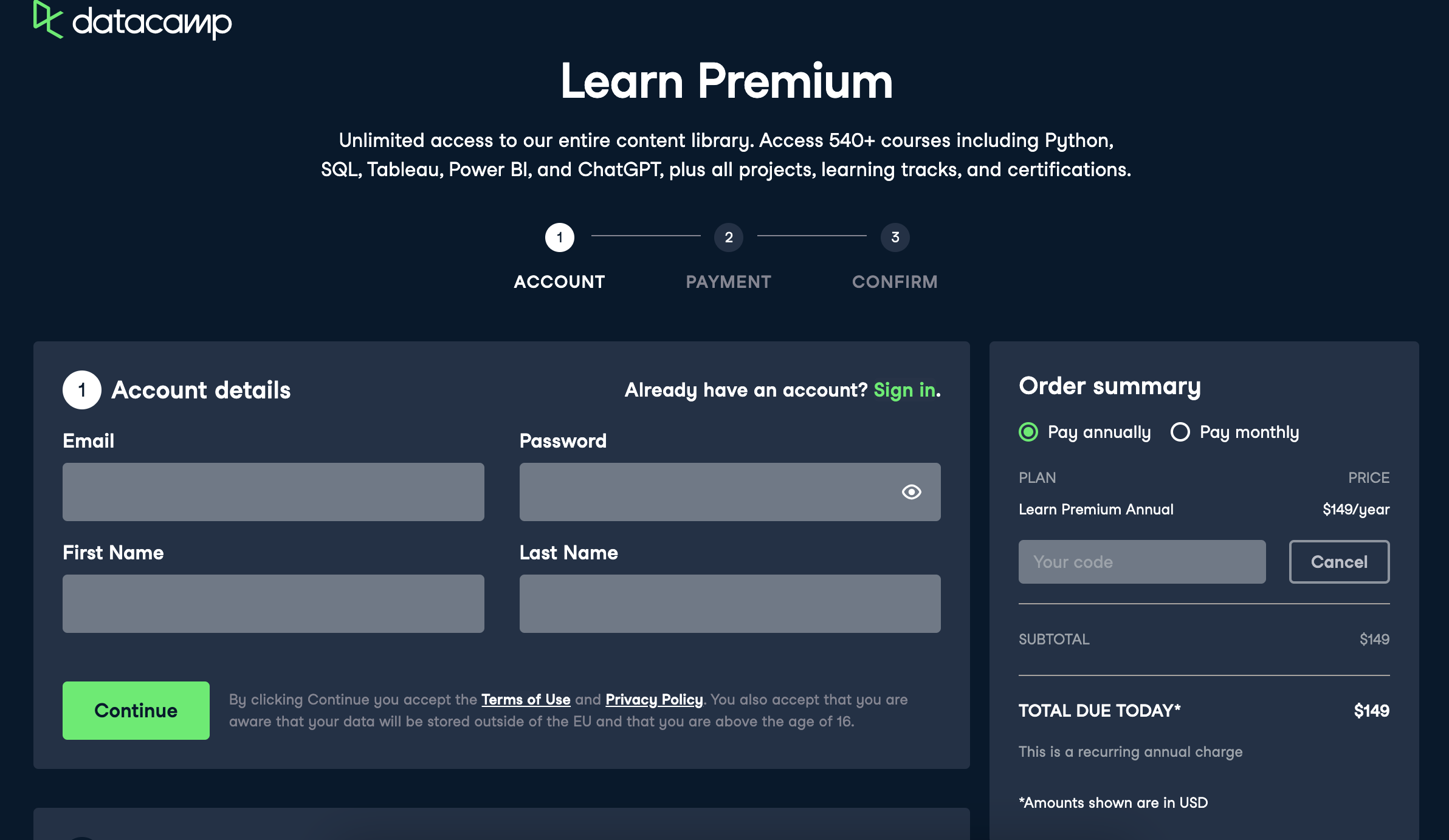 DataCamp kupon