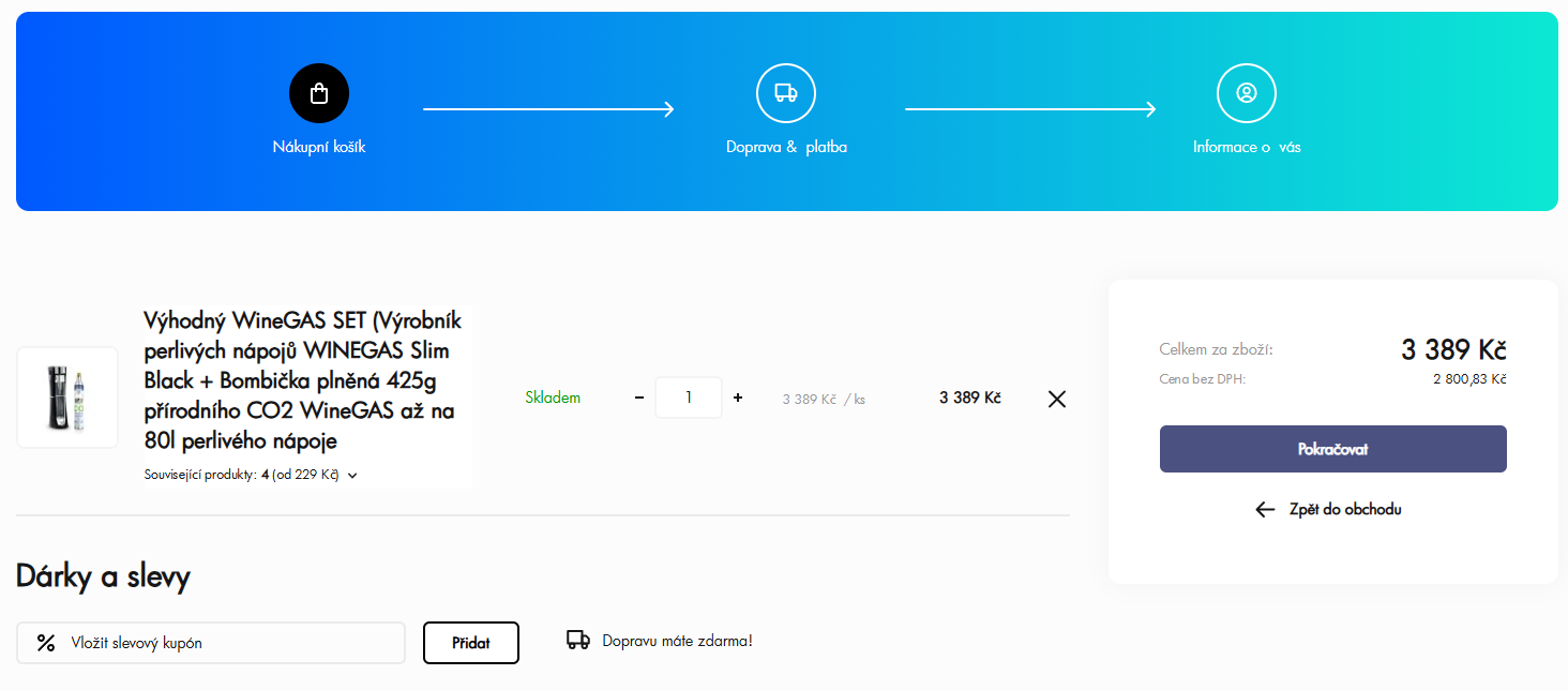 WineGAS slevový kód