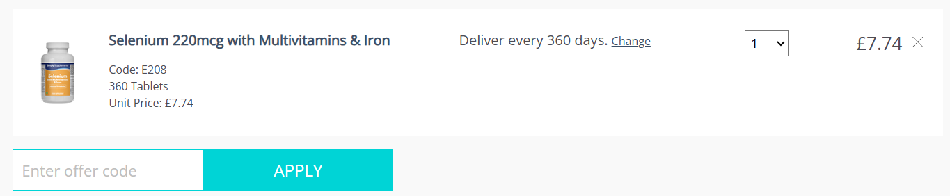 SimplySupplements košík