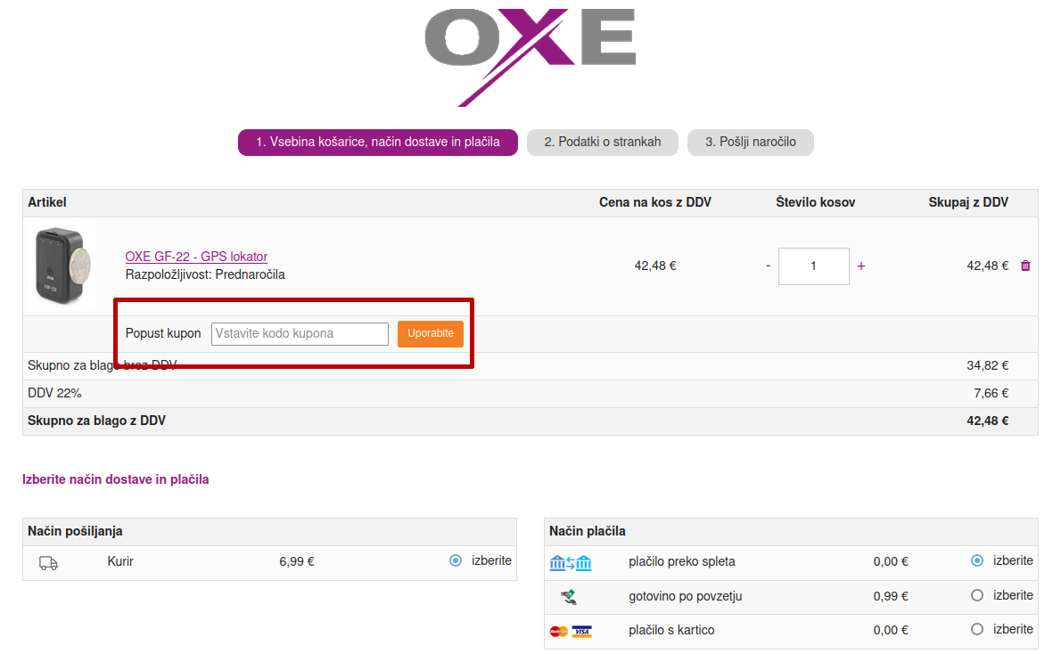 Oxepower koda za popust