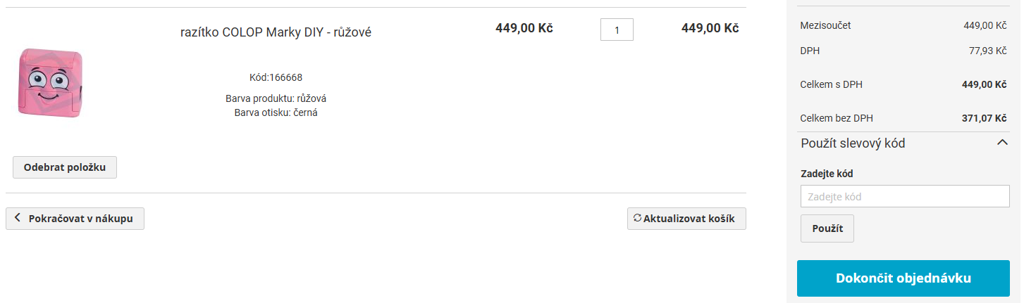 Obchodrazítek.cz košík