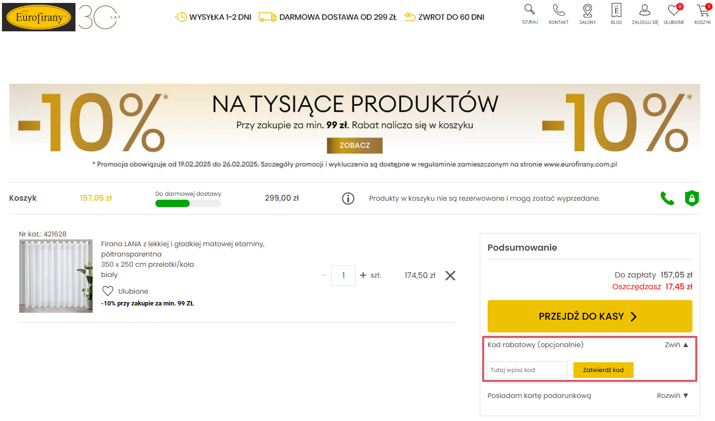 eurofirany kod rabatowy
