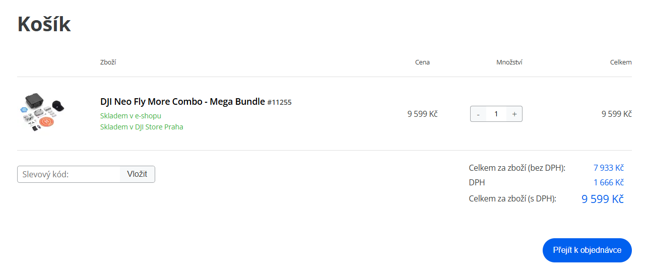 DJIshop slevový kód 