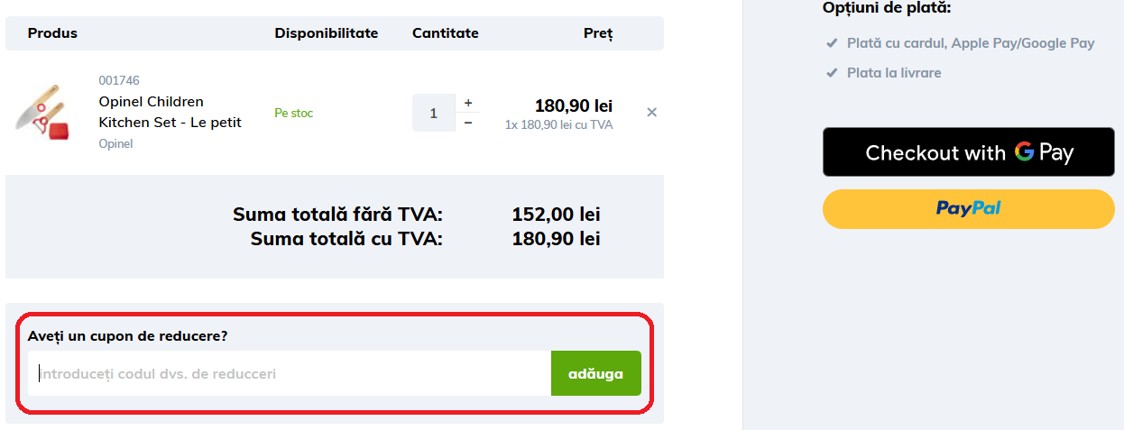 Cod reducere KNIFESTOCK