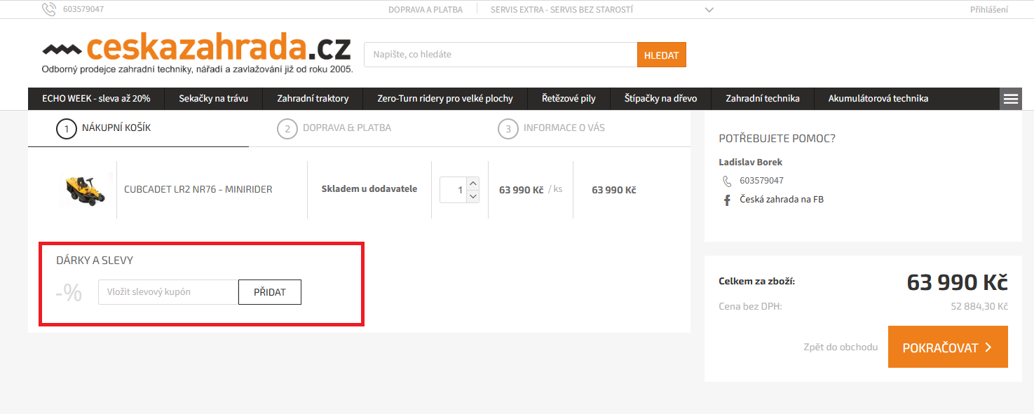 ceskazahrada slevový kód