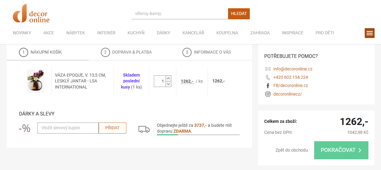 DecorOnline.cz slevový kód