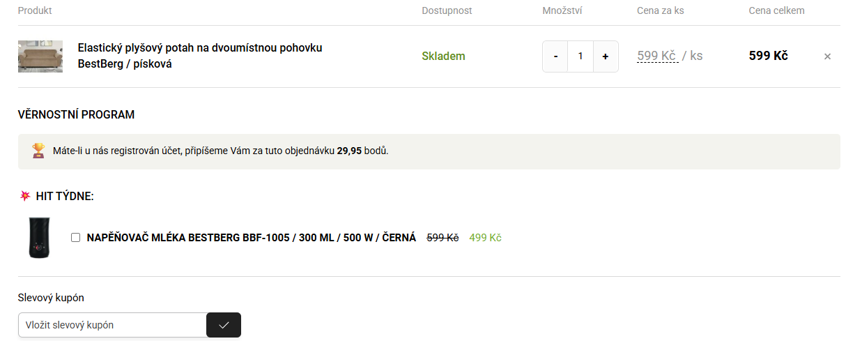 BESTBERG slevový kód