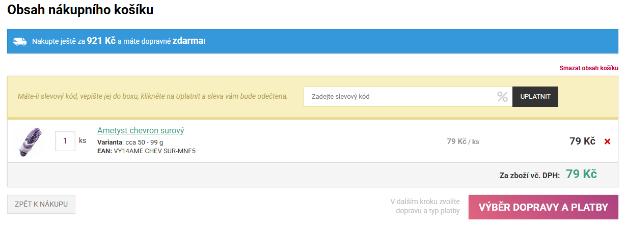 Nefertitis slevový kód