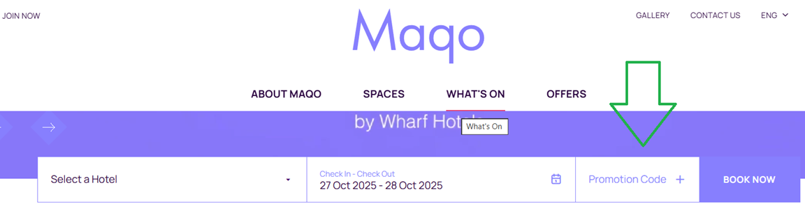 MaqoHotels promo code
