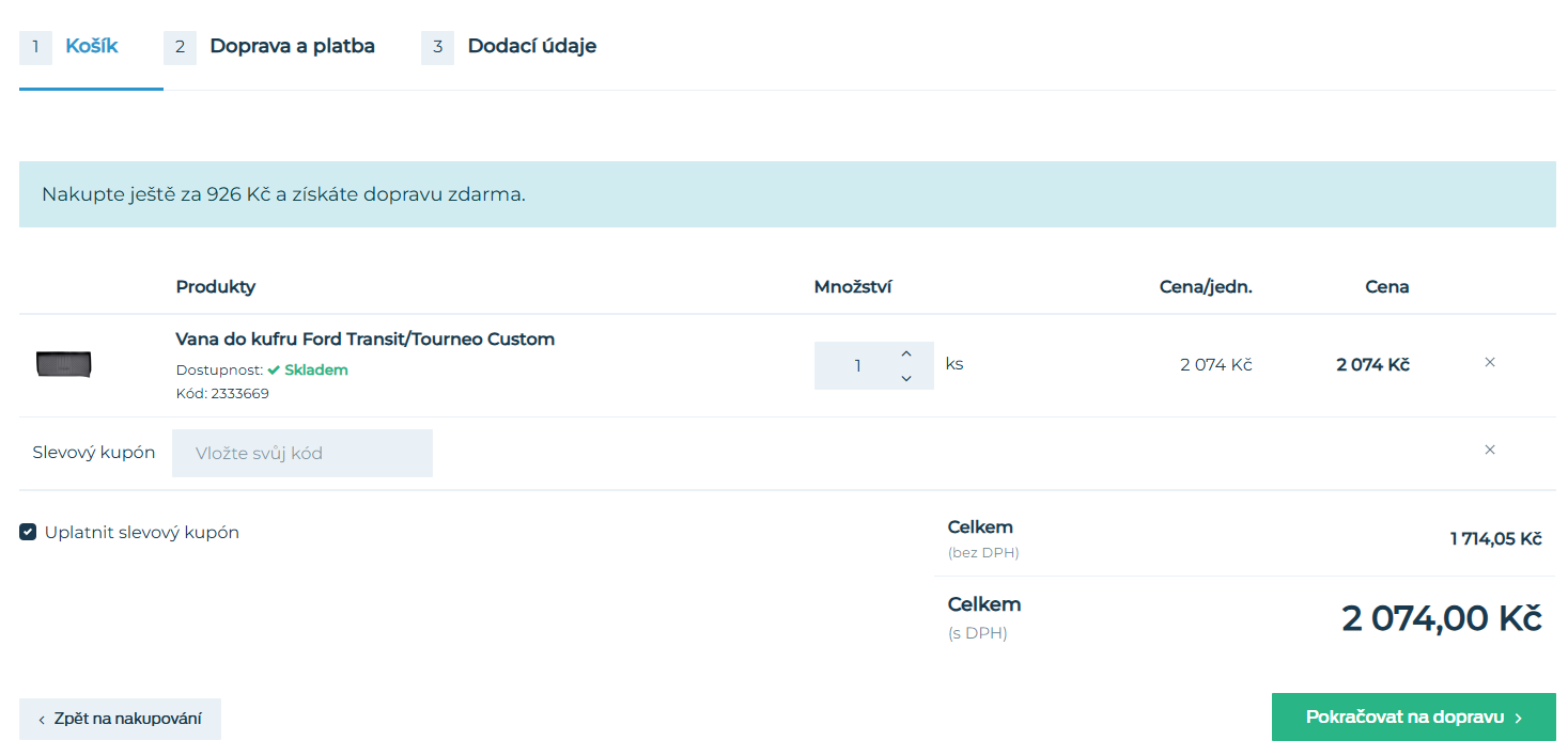 Fordshop slevový kód
