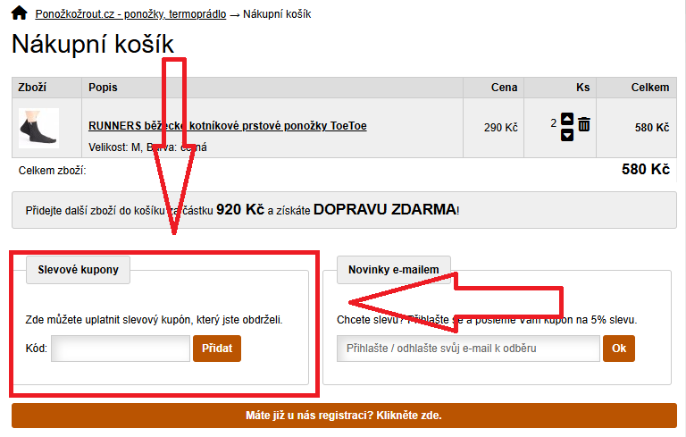 Ponožkožrout.cz slevový kód