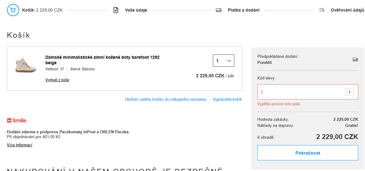 Buty Olivier slevový kód