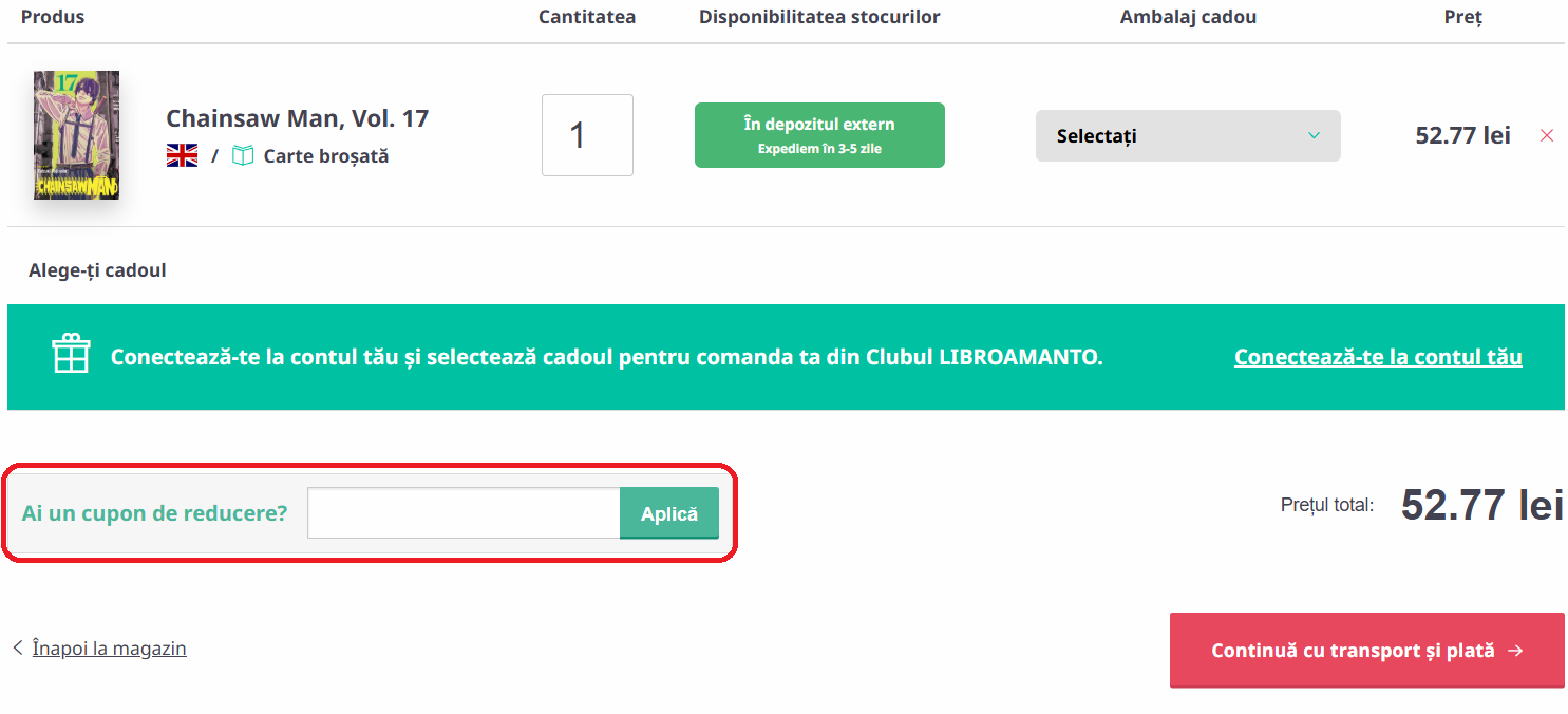 Libristo cod reducere
