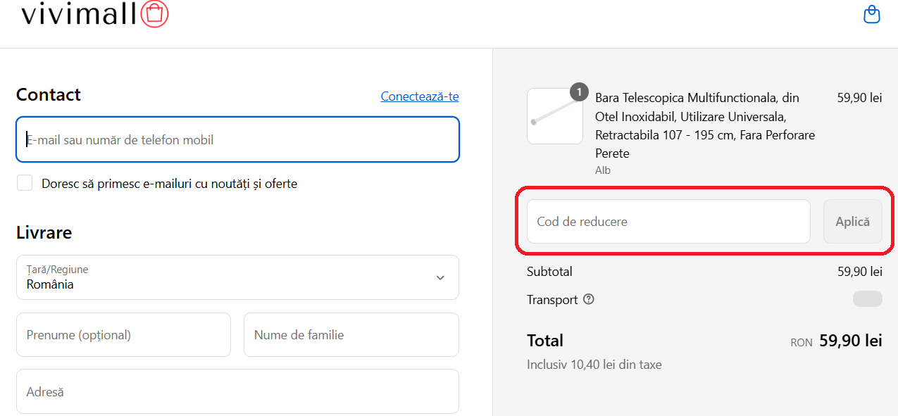 Cod reducere Vivimall