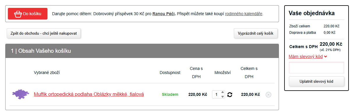 Dětský eshop slevový kód