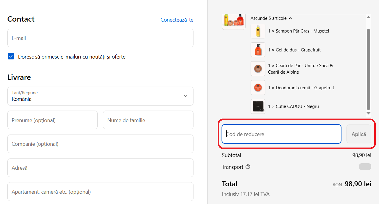 Cod reducere Nala Cosmetics