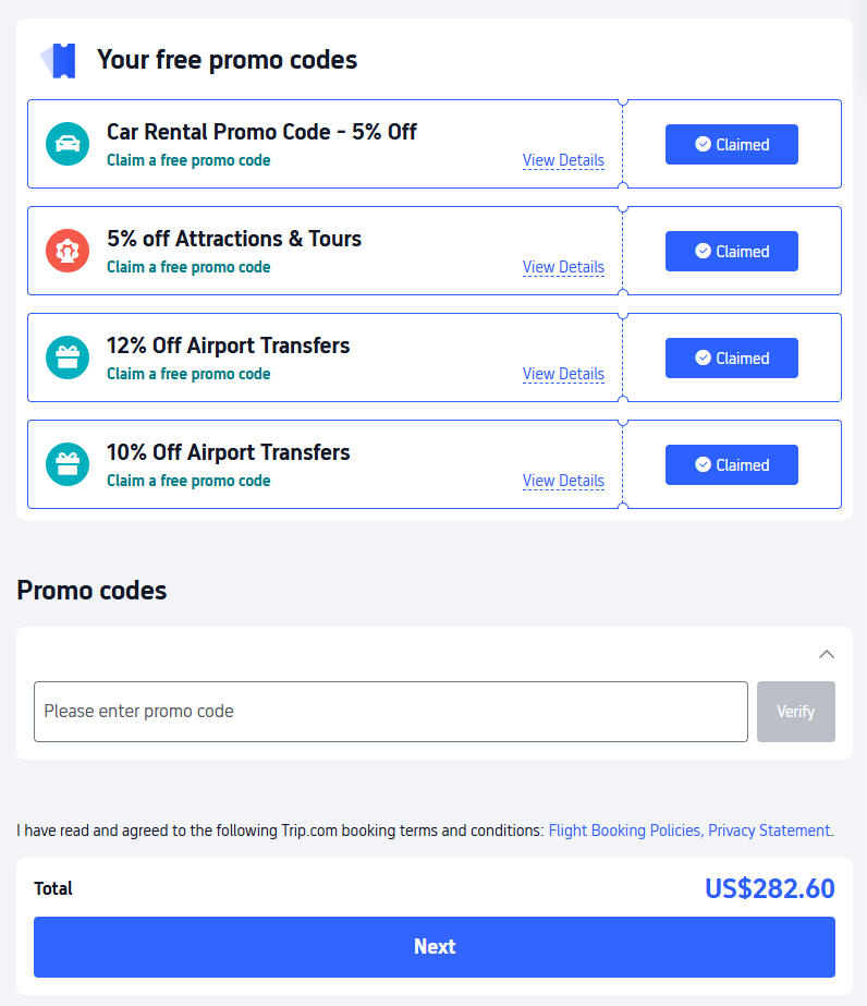 Trip.com slevový kód