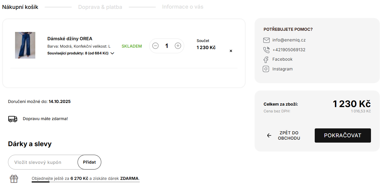 Enemiq slevový kód