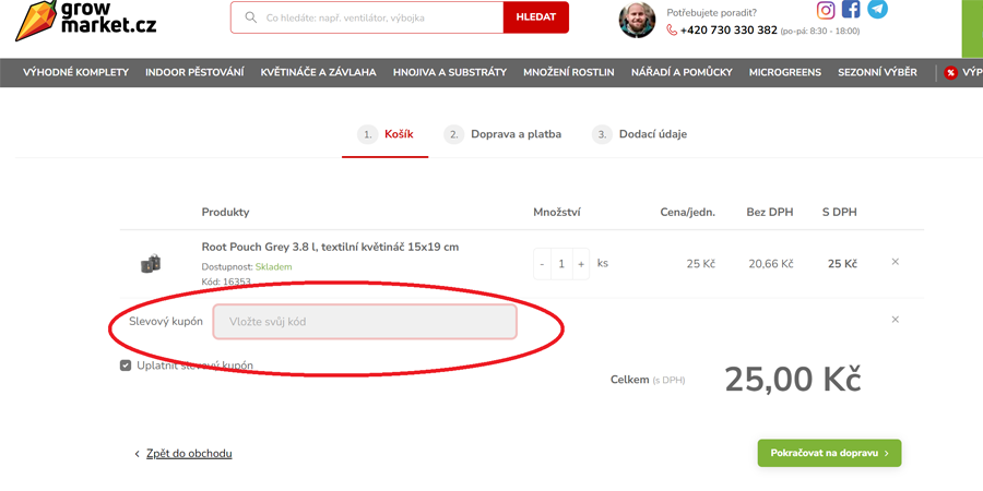 Growmarket.cz slevový kód