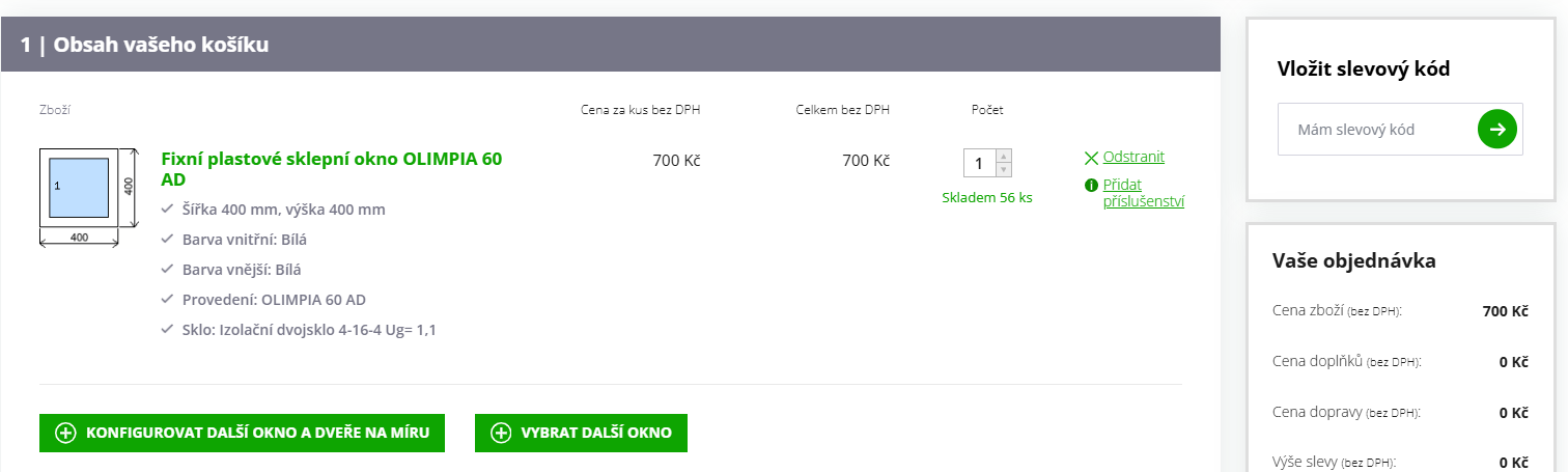 Skladová-okna košík