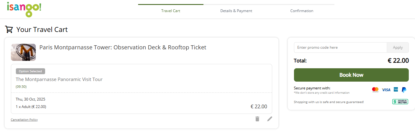 Isango slevový kód