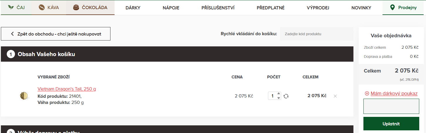 Oxalis slevový kód