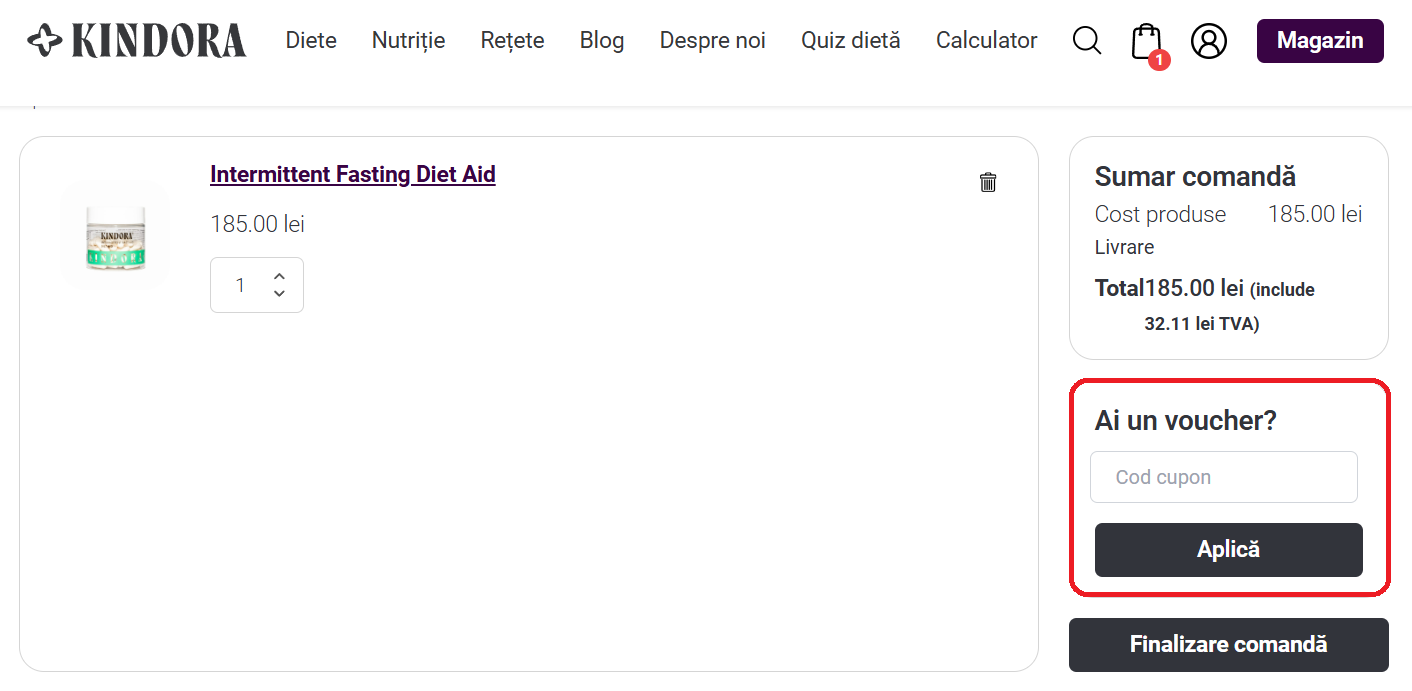 Cod reducere Kindora