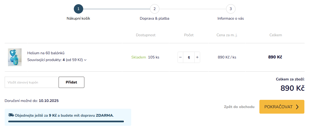 Helium King slevový kód