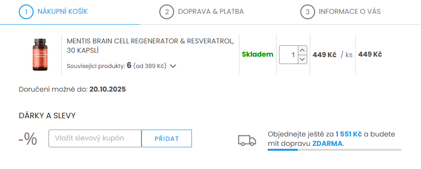 Mentis Lab slevový kód